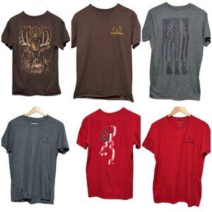 Browning X Buck Wear Lot Of 3 Mens Medium Hunting Deer Graphic T-shirts